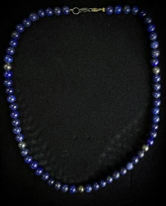 TECHNIBOND Lapis lazuli necklace 18” 9.25 NIB - Picture 1 of 6