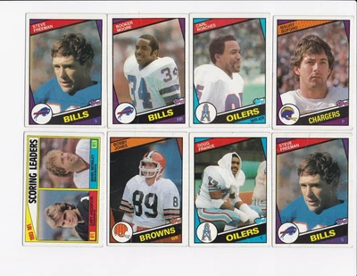 1984 Topps NFL Football Card Lot (24) – Moore, Carter, Jones, Roaches – Vintage - Image 1 of 4