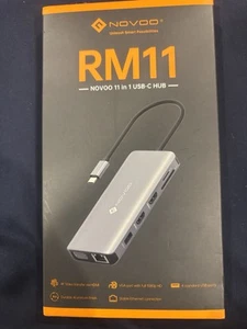 Novoo USB-c 11 In 1 Aluminium Multiport Hub Still In Box - Bild 1 von 2
