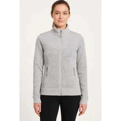 Suéter para mujer Marmot Tech M gris cremallera completa polar chaqueta acolchada Foto 1 de 4