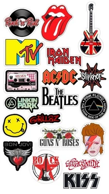 Hard ROCK Musik Gitarre Essbar Tortenaufleger Torte Geburstag Zuckermasse +NAME - Bild 1 von 4