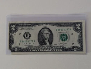 US Two Dollars, 2013, $2 Bill, Mis Cut - Picture 1 of 2