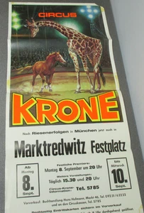 Circus Krone Plakat, "Pony/Giraffe" Marktredwitz", Angebot 2, - Bild 1 von 2