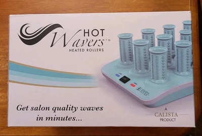 Juego de 12 rodillos de iones cortos Calista Tools Hot Wavers Hot Rizadores térmicos SHTW001 NUEVO Foto 1 de 4