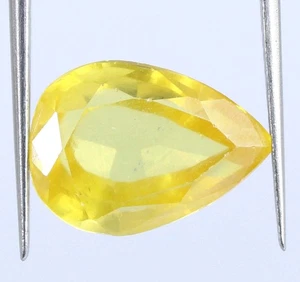 Natürlicher srilankischer gelber Spinell 11,95 Karat Birne loser Edelstein zertifiziert T10264 - Bild 1 von 7