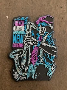 New Orleans French Quarter Jazz Vintage Kühlschrankmagnet - Bild 1 von 2