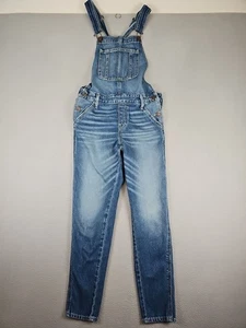 Abercrombie Fitch salopette donna piccola blu caviglia gamba dritta skinny denim - Foto 1 di 9