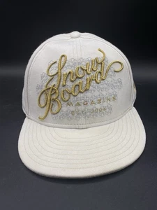Snowboard Magazine Gold & Cream Embroidered Lined Fitted Hat 7 1/8 - Bild 1 von 14