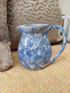 Jarra/jarra de cerámica interior de esponja azul - Imagen 1 de 4