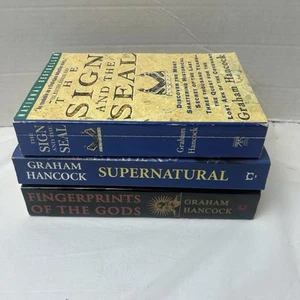 Lot Of 3 Graham Hancock Paperback Books Fingerprints Of The Gods + More Aliens - Picture 1 of 8