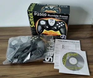 Saitek P2500 Rumble Force PC USB Game Pad Controller Win 98 2000 XP Raspberry Pi - Picture 1 of 13