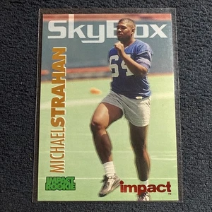 1993 Skybox Impact Michael Strahan Color Foils Rookie RC #398 Giants - Picture 1 of 2