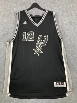 San Antonio Spurs LaMarcus Aldridge #12 Adidas NBA Jersey Mens Size 4XL Black - Image 1 of 4