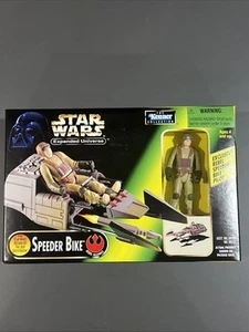 Star Wars POTF2 3.75” Exapnded Universe Speeder Bike - MISB - Picture 1 of 5