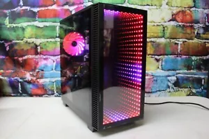 Custom RGB Gaming Desktop PC Intel Core i7 3.40 Quad 16 GB SSD Nvidia 1660 Super - Picture 1 of 11
