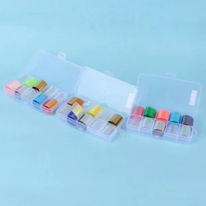 3 Boxes Foil Wraps Acrylic Nails Removable Nail Decals Nail Transfer Decals - Picture 1 of 11