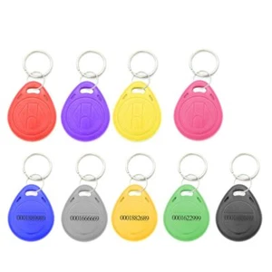 Key Ring Card Proximity Chip RFID Tags ID Badge Keyfobs Token Ring Access Card - Picture 1 of 16