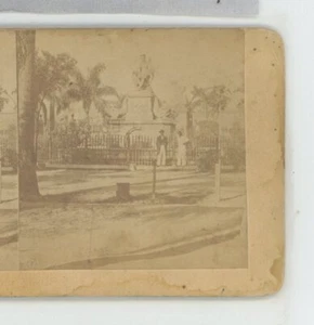 Indian on Paseo Havana Cuba Stereoview c1860 - Picture 1 of 3