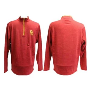 Herren Cardinal USC Trojans Arnie 1/4-Zip Jacke meliert rot XXL - Bild 1 von 2