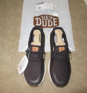Hey Dude Sirocco Shoes Comfort Black Low-Top Slip-On Sneakers Women's size 8 - Picture 1 of 5