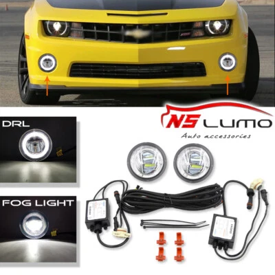 Luz antiniebla LED luz de circulación diurna DRL para Chevrolet Chevy Camaro 2010-2013 2 piezas Foto 1 de 4