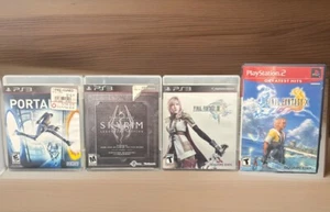 PS2 & PS3 Lot (PlayStation 2-3) Portal 2, Skyrim, Final Fantasy XIII & PS2 X - Picture 1 of 14