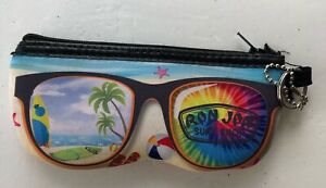 RON JON Surf Shop Neoprene Eyeglass Sunglass Holder Case Keychain RARE