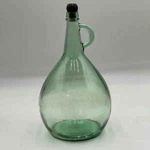 Vintage Almaden Vineyards Green Glass 1 Gallon Wine Bottle Jug with Cork - Picture 1 of 12
