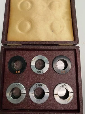 Phoroptor Accessories Lens With Case Vintage Collectable Optometrist Equipment - Photo 1/4
