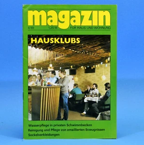 DDR Magazin für Haus und Wohnung 4 1989 Altmark Schwimmbecken Emaillepflege D - Bild 1 von 1