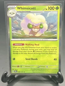 Pokémon Whimsicott 008/131 Holo Prismatic Evolutions 2025 casi nuevo - Imagen 1 de 2