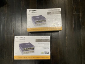 NETGEAR ProSafe GS105 5 Port Gigabit Desktop Switch (Lot2) - Photo 1/3
