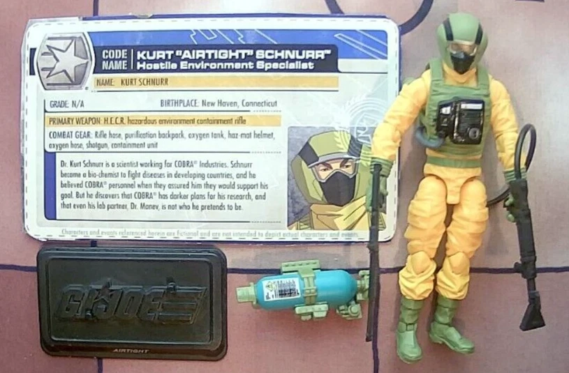 GI JOE action figure 3.75 KURT "AIRTIGHT" SCHNURR (v3)  30th Anniversary 2011 - Image 1 of 1