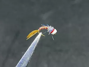 One Dozen (12) BH Rainbow Warrior -Select size- Fishing Flies Nymph (400) - Picture 1 of 1