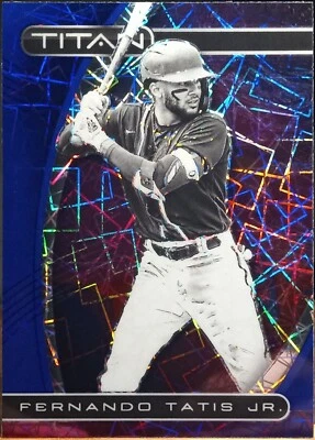 2021 Panini Chronicles Фернандо Татис младший Падрес голографический лазерный призма SP #12 почти как новый MT - Изображение 1 из 2