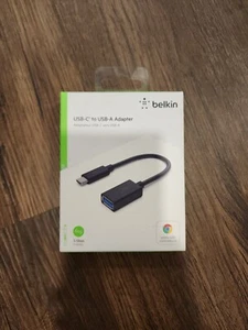 Belkin USB C to USB A 3.0 Adapter - Black F2CU036BTBLK - Picture 1 of 1