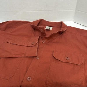 L.L. Bean Slightly Fitted Shirt Shacket Cotton Blend Pockets Size 3XL Id#513057 - Picture 1 of 7