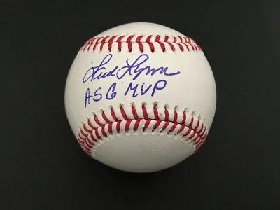 1983 MLB ALL-STAR GAME 50TH ANNIVERSARY  BALL FRED LYNN SIGNED W/ INSCR  JSA - Image 1 of 4