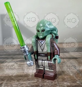 **NEU** LEGO Kit Fisto Jedi Meister Minifigur mit Custom Kopf - Bild 1 von 4