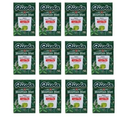 Pastillas de hierbas suizas sin azúcar Ricola Mountain Mint caramelo refrescante 40 g x12 Foto 1 de 4