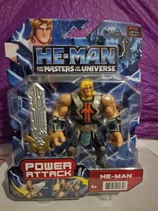He-Man and The Masters of the Universe He-Man Action Figure Giocattolo Carta Danneggiata B+ - Foto 1 di 2