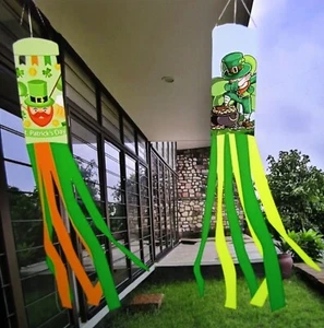 Calze a vento decorazione ST PATRICK'S DAY ~ lunghe 39" ~ resistenti alle intemperie - Foto 1 di 2