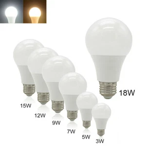 E27 Screw LED Globe Light Energy Saving Bulb 3W 5W 7W 9W 12W White Lamp 220V - Picture 1 of 17