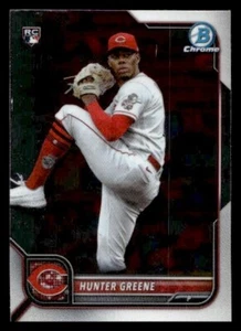 2022  Bowman Chrome #95 RC Hunter Greene Cincinnati Reds Baseball card - Picture 1 of 2