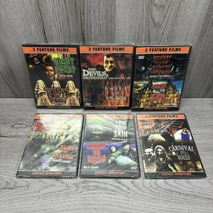 OOP Horror Double feature DVD Double Feature Lot All Brand New Sealed 12 Films - Foto 1 di 13