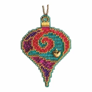 Garnet Spiral Beaded Ornament Kit Mill Hill 2011 Christmas Jewels - Picture 1 of 3