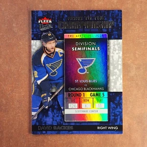 5-03-12 PWE-THICK 2014 fleer ultra division semifinals #rtcstl-db david backes - Picture 1 of 2