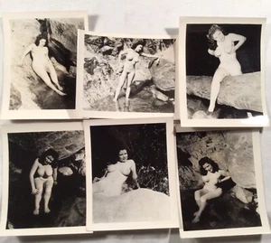 1950’s Vintage nude woman pinup Lady girl American Art Model Photo Lot 6 - Picture 1 of 7