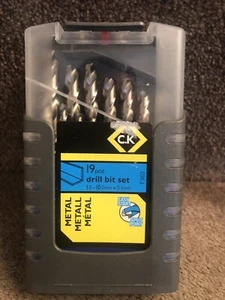 CK Tools T3103 HSS Split Point Drill Bit Set 19 piece in carry case brand new s - Picture 1 of 5