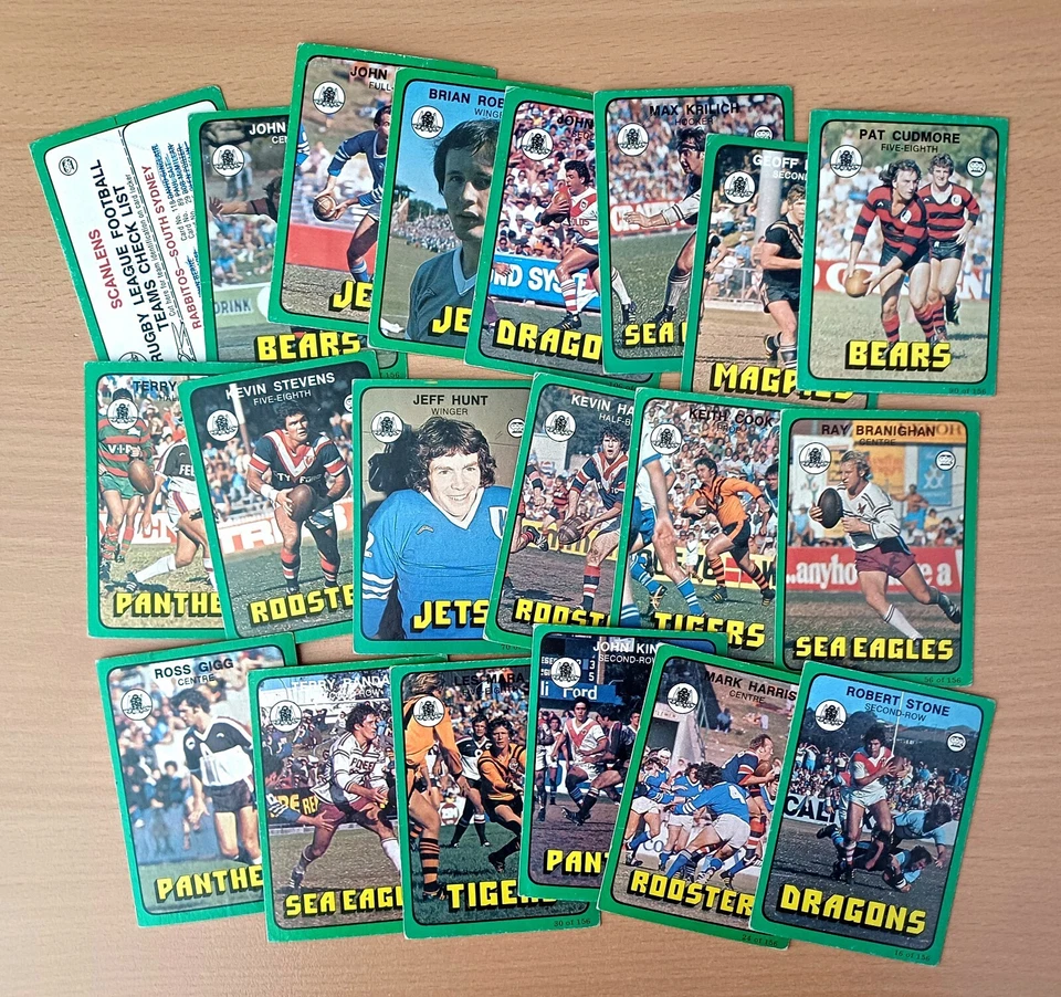 1978 mixed 20 card bulk lot Scanlens rugby league NRL - image 1 of 3